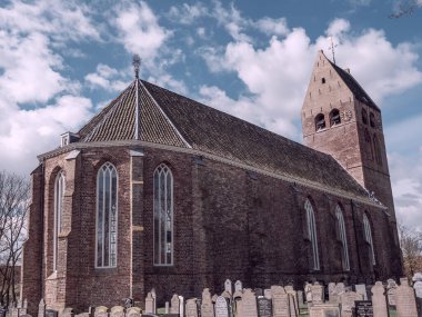 Hollanda 'nın kuzey denizindeki Ameland Adası