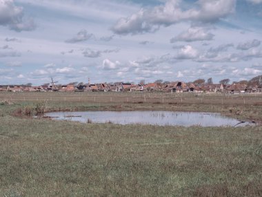 Hollanda 'nın kuzey denizindeki Ameland Adası