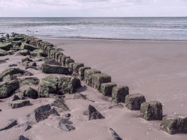 Hollanda 'nın kuzey denizindeki Ameland Adası