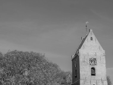 Hollanda 'nın kuzey denizindeki Ameland Adası