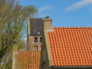 Hollanda 'nın kuzey denizindeki Ameland Adası