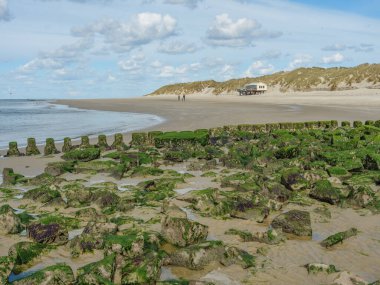 Hollanda 'nın kuzey denizindeki Ameland Adası