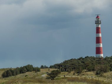 Hollanda 'nın kuzey denizindeki Ameland Adası