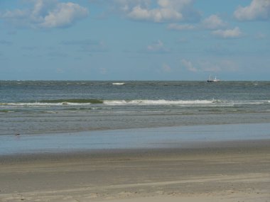 Hollanda 'nın kuzey denizindeki Ameland Adası