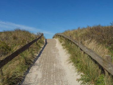 Hollanda 'nın kuzey denizindeki Ameland Adası