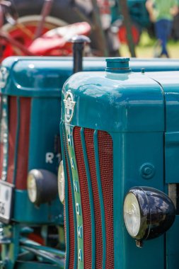old tractors and windmill in westphalia