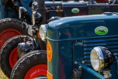 old tractors and windmill in westphalia
