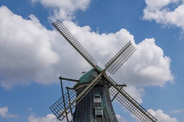 old tractors and windmill in westphalia