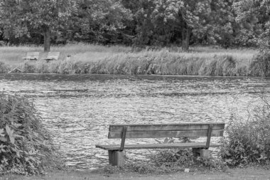 Yaz zamanı Westphalia 'da göl