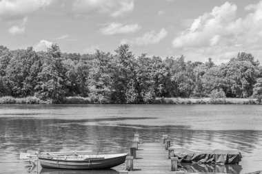 Yaz zamanı Westphalia 'da göl