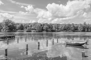 Yaz zamanı Westphalia 'da göl