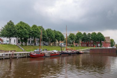 the wangerland at the german north sea coast clipart