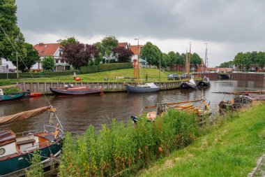 the wangerland at the german north sea coast clipart