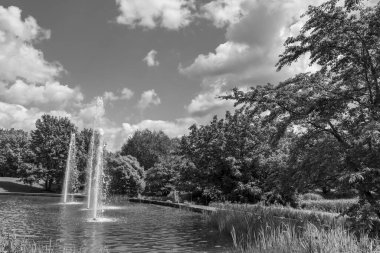 Yazın bir Alman parkı.