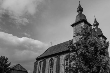 Alman Westphalia 'sındaki Raesfeld şehri.