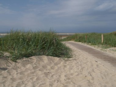 Kuzey denizindeki langeoog adası.