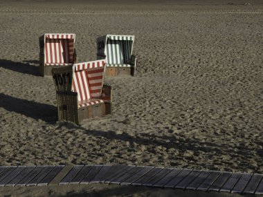 Kuzey denizindeki langeoog adası.