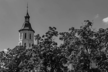 Almanya 'nın Ren Nehri' ndeki eski Xanten şehri.