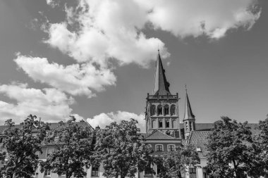 Almanya 'nın Ren Nehri' ndeki eski Xanten şehri.