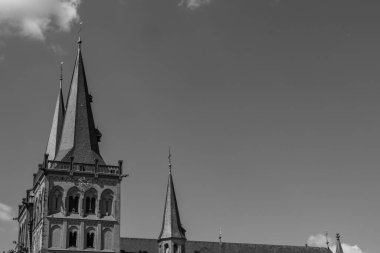 Almanya 'nın Ren Nehri' ndeki eski Xanten şehri.