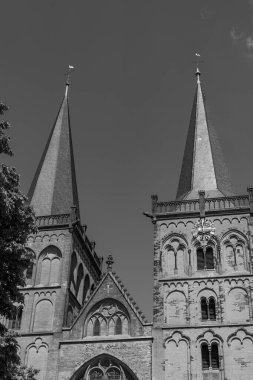 Almanya 'nın Ren Nehri' ndeki eski Xanten şehri.