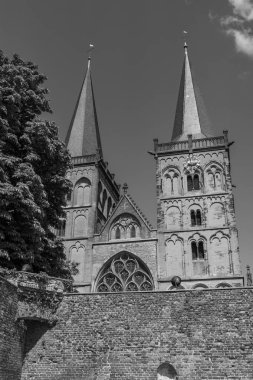 Almanya 'nın Ren Nehri' ndeki eski Xanten şehri.