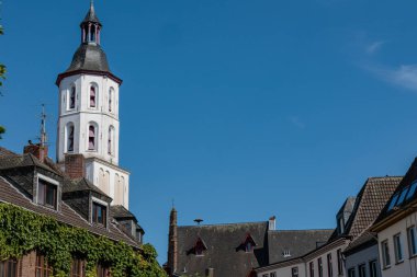 Almanya 'nın Ren Nehri' ndeki eski Xanten şehri.