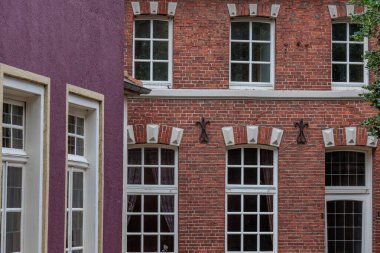 Alman muensterland bölgesindeki Ammeloe 'nin küçük köyü.