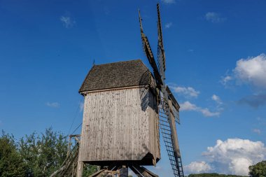 Alman muensterland 'inde eski bir yel değirmeni