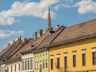 Budapeşte şehri Hungary 'deki Danube Nehri' nde.