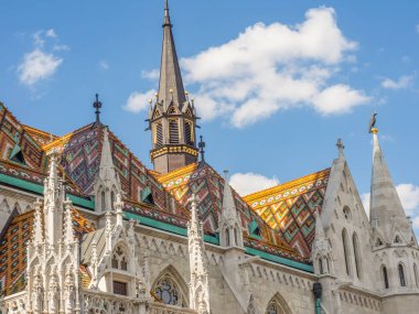 Budapeşte şehri Hungary 'deki Danube Nehri' nde.