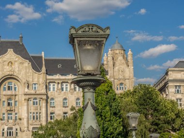 Budapeşte şehri Hungary 'deki Danube Nehri' nde.