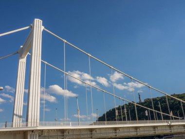 Budapeşte şehri Hungary 'deki Danube Nehri' nde.