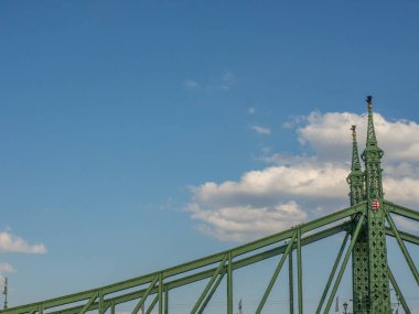 Budapeşte şehri Hungary 'deki Danube Nehri' nde.