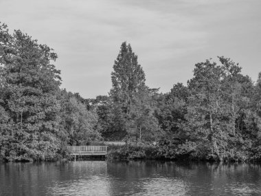 Borken yakınlarındaki Westphalia Gölü.