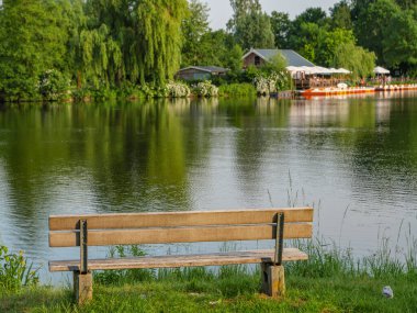 Borken yakınlarındaki Westphalia Gölü.
