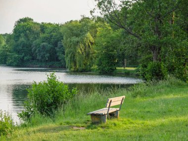 Borken yakınlarındaki Westphalia Gölü.