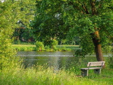 Borken yakınlarındaki Westphalia Gölü.