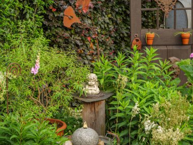 Bahçede yaz çiçekleri