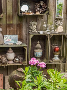 Bahçede yaz çiçekleri