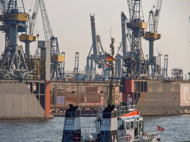 şehir ve Almanya'da hamburg Limanı