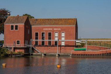 Kuzey Denizi 'ndeki Greetsiel köyü.