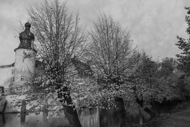 Alman Muensterland 'inde sonbahar zamanı