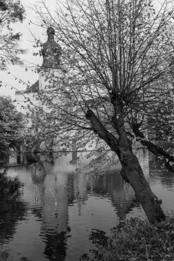 Alman Muensterland 'inde sonbahar zamanı