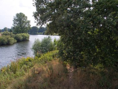 Meppen Almanya 'daki ems nehrinde.