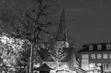 Borken şehrinde yılbaşı ışıkları