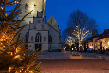 Borken şehrinde yılbaşı ışıkları