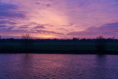 Pırasa nehri ve Rotterdam şehri.