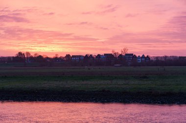 Pırasa nehri ve Rotterdam şehri.