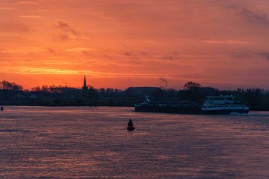 Pırasa nehri ve Rotterdam şehri.